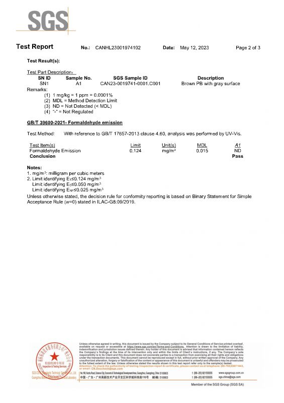 2023SGS狗万家居检测报告英文版